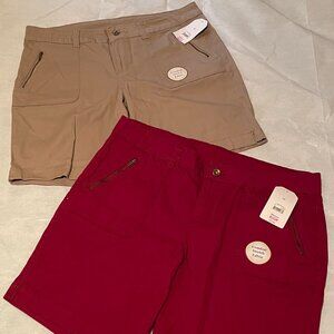 Faded Glory Women's Size 12 Lot - Bermuda Shorts NWT